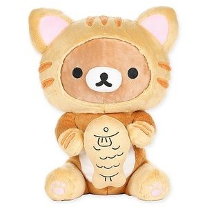 Rilakkuma San-X Tiger Eating Fish Plush